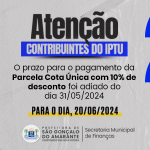 Prorrogação IPTU