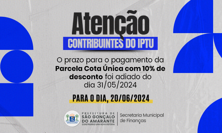 Prorrogação IPTU