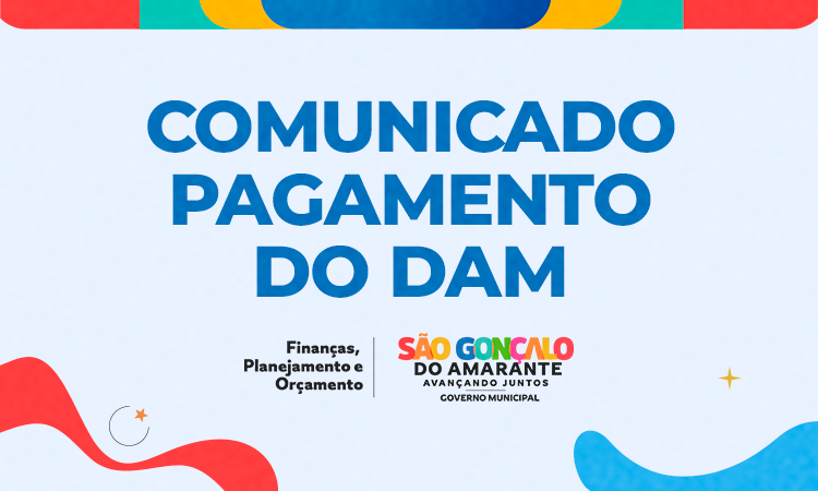 COMUNICADO: PAGAMENTO DO DAM